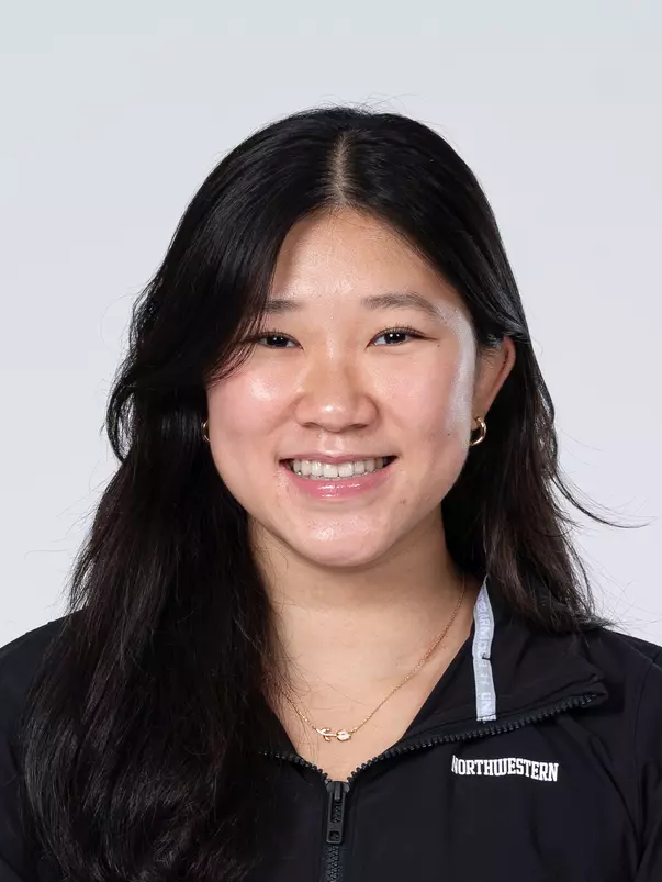 September 10, 2025, Evanston, IL: Members of the Northwestern Swimming and Diving team pose for photos as part of Internal Media Days at Patten Gymnasium in Evanston, IL on Wednesday, September 10, 2025. (Photo by Charlotte Gottfried/Northwestern Athletics)