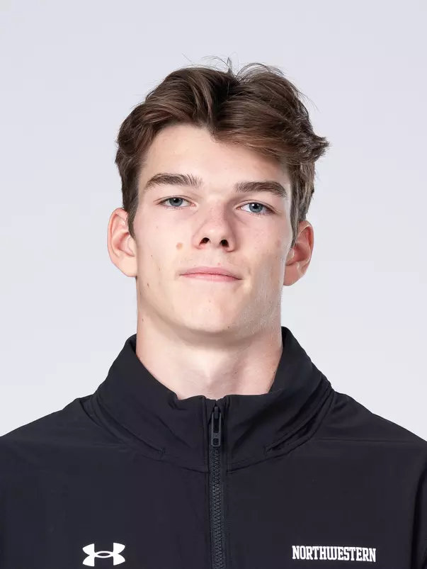 September 10, 2025, Evanston, IL: Members of the Northwestern Swimming and Diving team pose for photos as part of Internal Media Days at Patten Gymnasium in Evanston, IL on Wednesday, September 10, 2025. (Photo by Charlotte Gottfried/Northwestern Athletics)