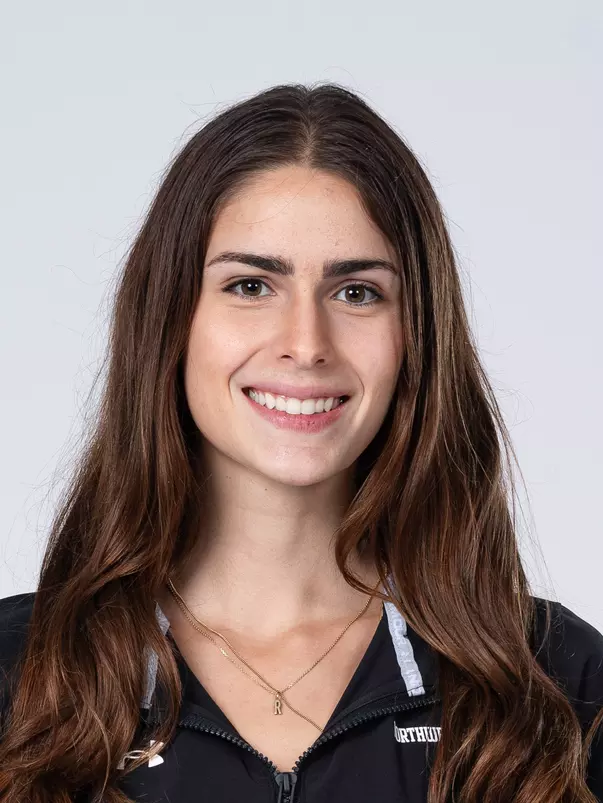 September 10, 2025, Evanston, IL: Members of the Northwestern Swimming and Diving team pose for photos as part of Internal Media Days at Patten Gymnasium in Evanston, IL on Wednesday, September 10, 2025. (Photo by Charlotte Gottfried/Northwestern Athletics)