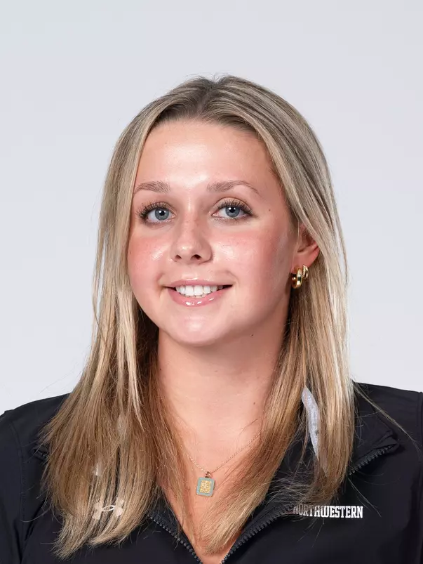 September 10, 2025, Evanston, IL: Members of the Northwestern Swimming and Diving team pose for photos as part of Internal Media Days at Patten Gymnasium in Evanston, IL on Wednesday, September 10, 2025. (Photo by Charlotte Gottfried/Northwestern Athletics)