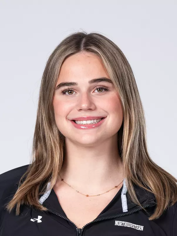 September 10, 2025, Evanston, IL: Members of the Northwestern Swimming and Diving team pose for photos as part of Internal Media Days at Patten Gymnasium in Evanston, IL on Wednesday, September 10, 2025. (Photo by Charlotte Gottfried/Northwestern Athletics)
