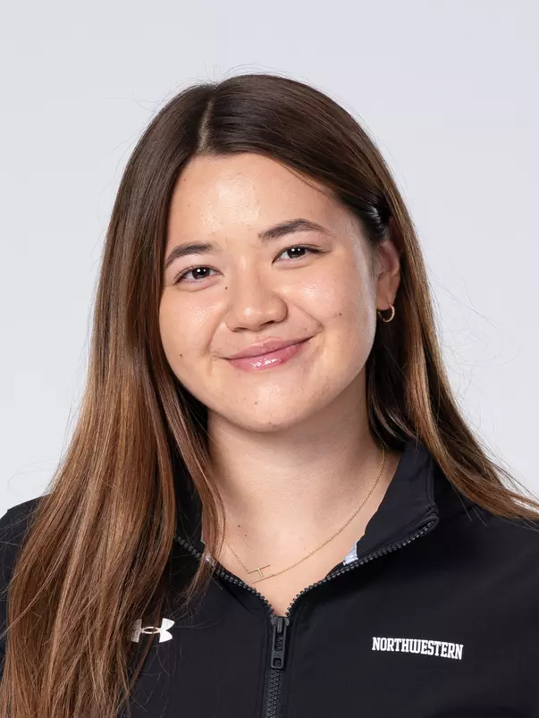 September 10, 2025, Evanston, IL: Members of the Northwestern Swimming and Diving team pose for photos as part of Internal Media Days at Patten Gymnasium in Evanston, IL on Wednesday, September 10, 2025. (Photo by Charlotte Gottfried/Northwestern Athletics)