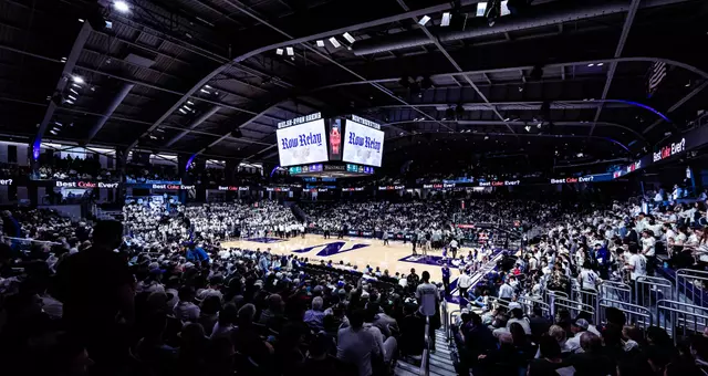 January 12, 2025, Evanston, IL: A game between Northwestern Men’s Basketball and Michigan State at Welsh-Ryan Arena in Evanston, IL on Sunday, January 12, 2025. (Photo by Ryan Kuttler/Northwestern Athletics)