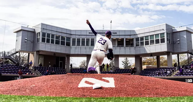 April 22, 2025, Evanston, IL: A game between Northwestern Baseball and UIC at Rocky and Berenice Miller Park in Evanston, IL on Tuesday, April 22, 2025. (Photo by Ryan Kuttler/Northwestern Athletics)