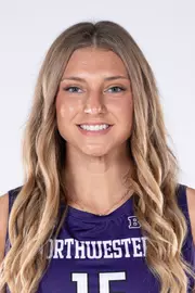 August 8, 2025, Evanston, IL: Members of the Northwestern Volleyball team pose for photos as part of Internal Media Days at Trienens Performance Center in Evanston, IL on Friday, August 8, 2025. (Photo by Mary Grace Grabill/Northwestern Athletics)