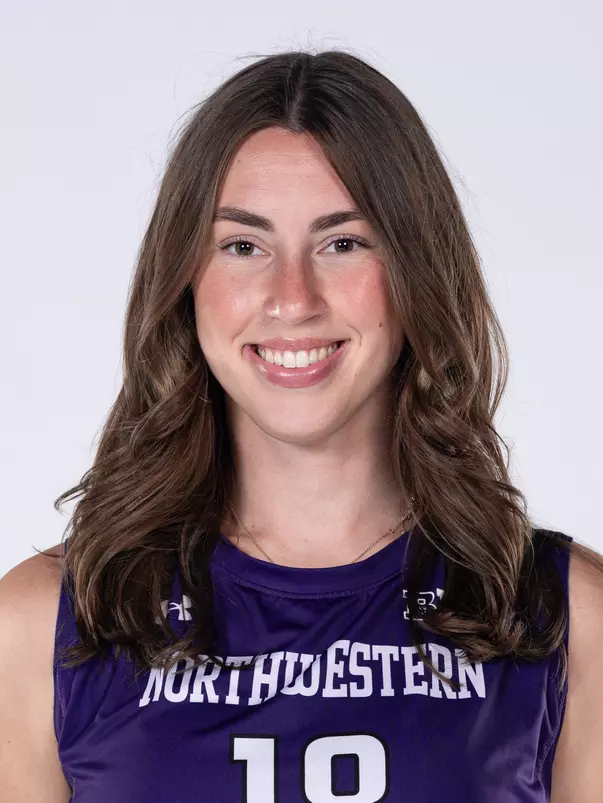 August 8, 2025, Evanston, IL: Members of the Northwestern Volleyball team pose for photos as part of Internal Media Days at Trienens Performance Center in Evanston, IL on Friday, August 8, 2025. (Photo by Mary Grace Grabill/Northwestern Athletics)
