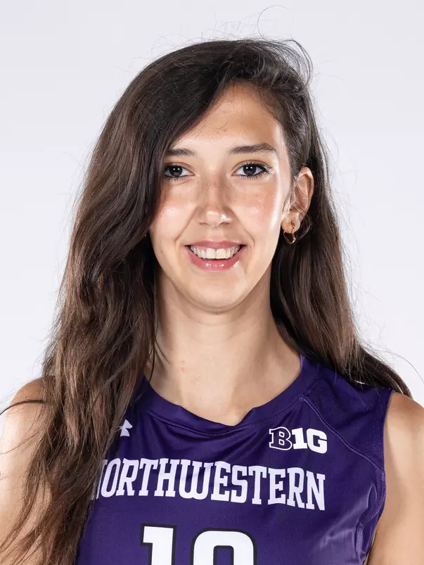August 8, 2025, Evanston, IL: Members of the Northwestern Volleyball team pose for photos as part of Internal Media Days at Trienens Performance Center in Evanston, IL on Friday, August 8, 2025. (Photo by Mary Grace Grabill/Northwestern Athletics)