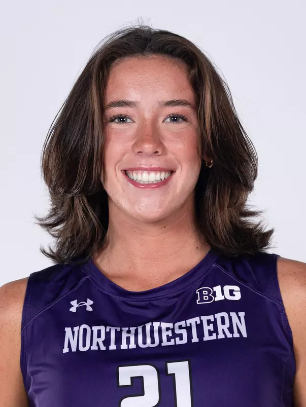 August 8, 2025, Evanston, IL: Members of the Northwestern Volleyball team pose for photos as part of Internal Media Days at Trienens Performance Center in Evanston, IL on Friday, August 8, 2025. (Photo by Mary Grace Grabill/Northwestern Athletics)
