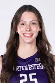 August 8, 2025, Evanston, IL: Members of the Northwestern Volleyball team pose for photos as part of Internal Media Days at Trienens Performance Center in Evanston, IL on Friday, August 8, 2025. (Photo by Mary Grace Grabill/Northwestern Athletics)