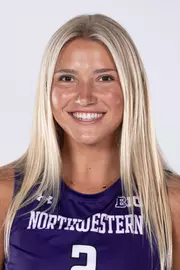 August 8, 2025, Evanston, IL: Members of the Northwestern Volleyball team pose for photos as part of Internal Media Days at Trienens Performance Center in Evanston, IL on Friday, August 8, 2025. (Photo by Mary Grace Grabill/Northwestern Athletics)