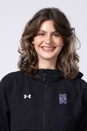 September 9, 2025, Evanston, IL: Members of the Northwestern Cross Country team pose for photos as part of Internal Media Days at Patten Gymnasium in Evanston, IL on Tuesday, September 9, 2025. (Photo by Ryan Kuttler/Northwestern Athletics)