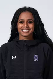 September 9, 2025, Evanston, IL: Members of the Northwestern Cross Country team pose for photos as part of Internal Media Days at Patten Gymnasium in Evanston, IL on Tuesday, September 9, 2025. (Photo by Ryan Kuttler/Northwestern Athletics)