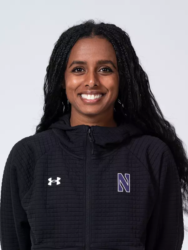 September 9, 2025, Evanston, IL: Members of the Northwestern Cross Country team pose for photos as part of Internal Media Days at Patten Gymnasium in Evanston, IL on Tuesday, September 9, 2025. (Photo by Ryan Kuttler/Northwestern Athletics)