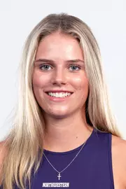 September 15, 2025, Evanston, IL: Members of the Northwestern Women’s Tennis team pose for photos as part of Internal Media Days at Patten Gymnasium in Evanston, IL on Monday, September 15, 2025. (Photo by Ryan Kuttler/Northwestern Athletics)