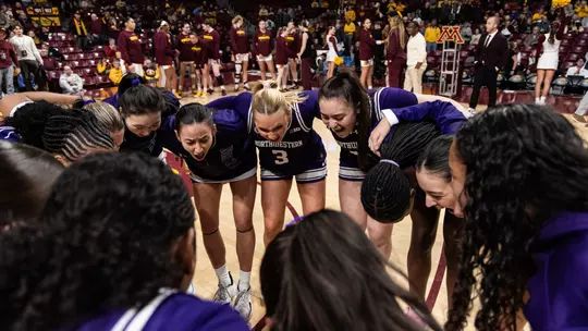Women's Basketball Team Huddle