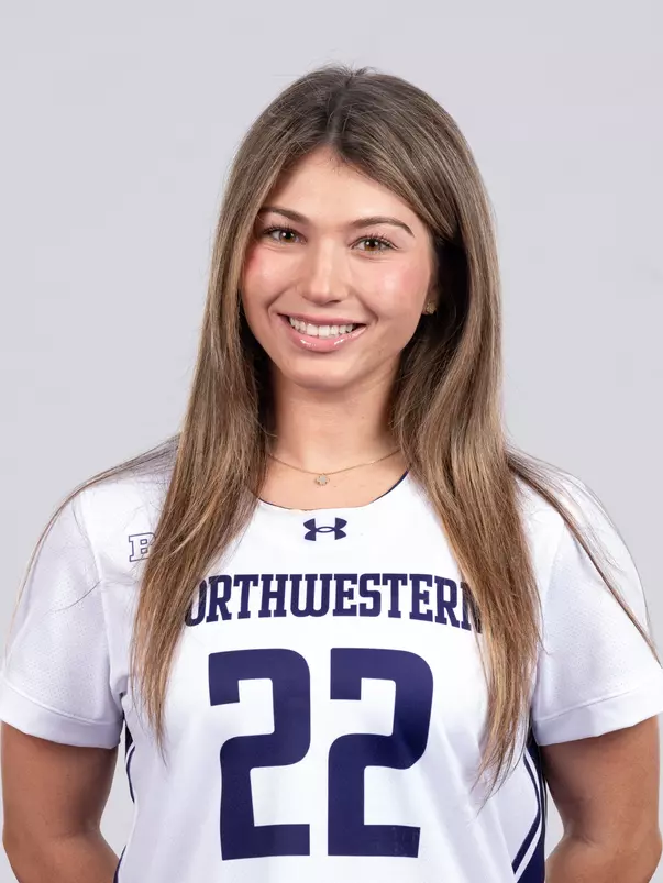 January 9, 2026, Evanston, IL: Members of the Northwestern Lacrosse team pose for photos as part of Internal Media Days at Walter Athletics Center in Evanston, IL on Friday, January 9, 2026. (Photo by Ryan Kuttler/Northwestern Athletics)