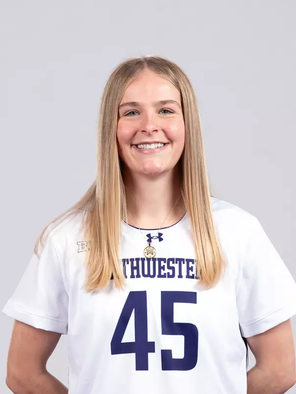 January 9, 2026, Evanston, IL: Members of the Northwestern Lacrosse team pose for photos as part of Internal Media Days at Walter Athletics Center in Evanston, IL on Friday, January 9, 2026. (Photo by Ryan Kuttler/Northwestern Athletics)