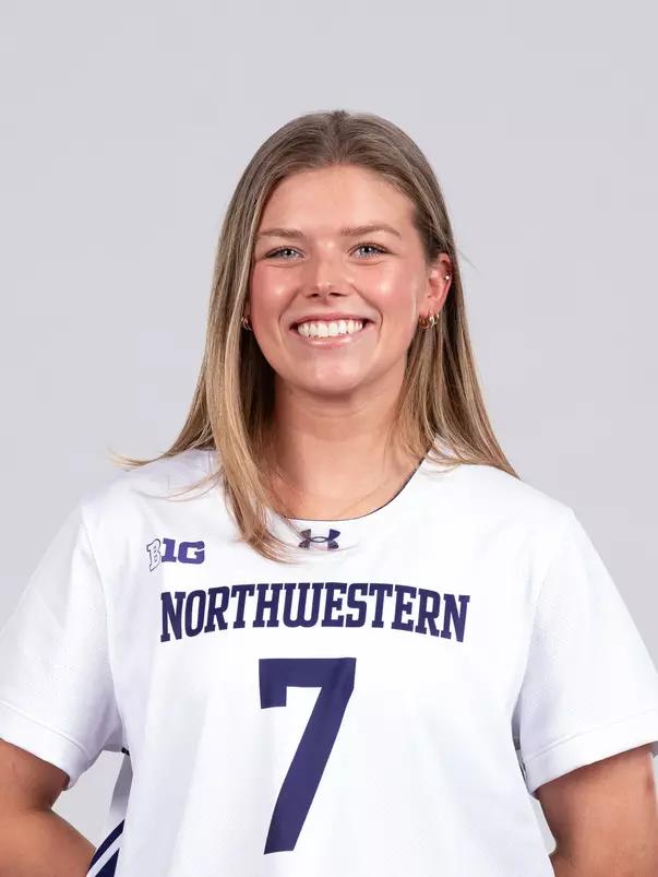 January 9, 2026, Evanston, IL: Members of the Northwestern Lacrosse team pose for photos as part of Internal Media Days at Walter Athletics Center in Evanston, IL on Friday, January 9, 2026. (Photo by Ryan Kuttler/Northwestern Athletics)