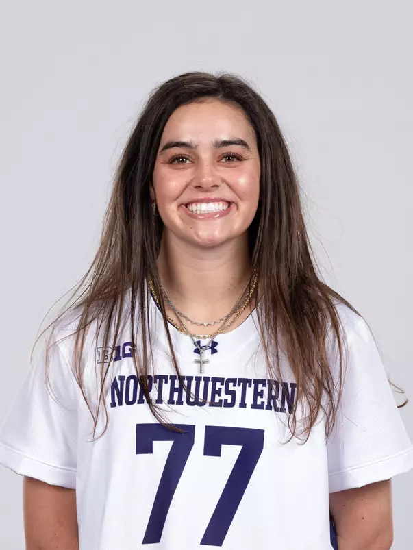 January 9, 2026, Evanston, IL: Members of the Northwestern Lacrosse team pose for photos as part of Internal Media Days at Walter Athletics Center in Evanston, IL on Friday, January 9, 2026. (Photo by Ryan Kuttler/Northwestern Athletics)