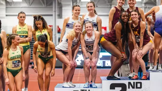 Distance Medley Relay Podium Big Ten Indoors
