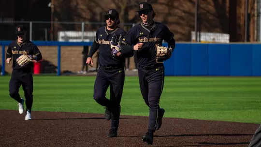 March 12, 2025, Chicago, IL: A game between Northwestern Baseball and UIC at Les Miller Field at Curtis Granderson Stadium in Chicago, IL on Wednesday, March 12, 2025. (Photo by Cami Henry/Northwestern Athletics)