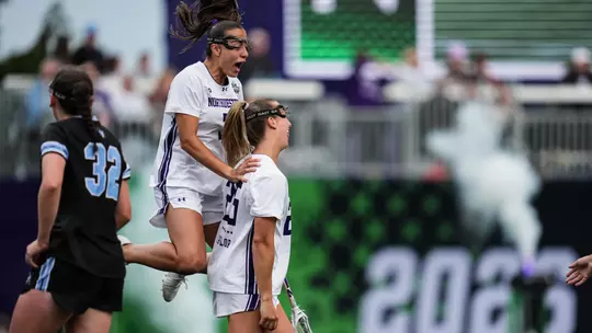 May 22, 2026, Evanston, IL: An NCAA Tournament Semifinal game between Northwestern Lacrosse and Johns Hopkins at Northwestern Medicine Field at Martin Stadium in Evanston, IL on Friday, May 22, 2026. (Photo by Ryan Kuttler/Northwestern Athletics)