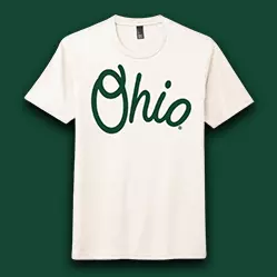 Cream Ohio Bobcats Script Tee