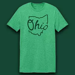 Green Cursive Ohio Tee
