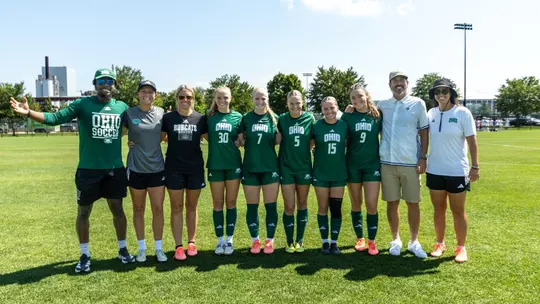 WSOC Seniors with Coaches