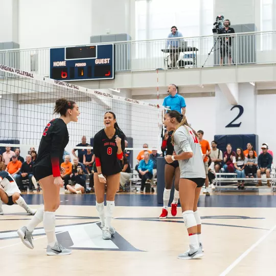 Team celebration at Virginia 9-18-26