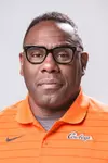Oklahoma State Football Defensive Coordinator Derek Mason Taken Friday, March 25, 2022, Orange Power Studios, Stillwater, OK. Bruce Waterfield/OSU Athletics