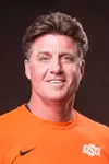 Image of Oklahoma State Cowboy Football Head Coach Mike Gundy Taken Tuesday, February 22, 2022, Orange Power Studios, Stillwater, OK. Bruce Waterfield/OSU Athletics