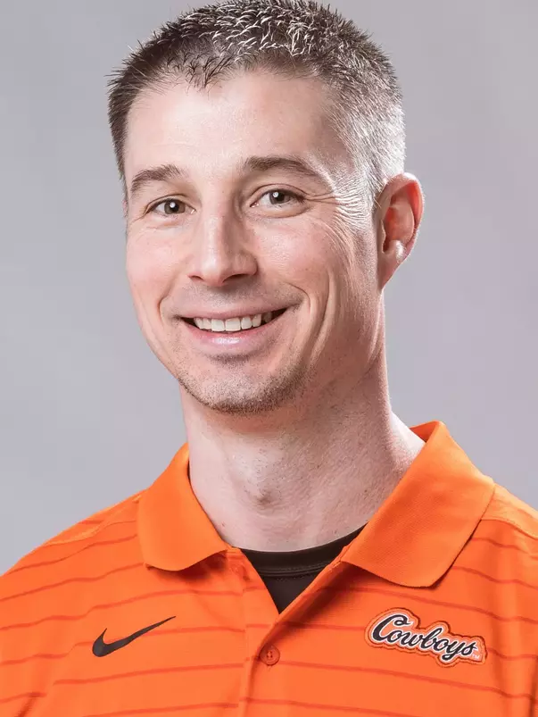 Image of Oklahoma State Cowboy Football Defensive Coordinator Bryan Nardo Taken Wednesday, February 8, 2023, Orange Power Studios, Stillwater, OK. Bruce Waterfield/OSU Athletics