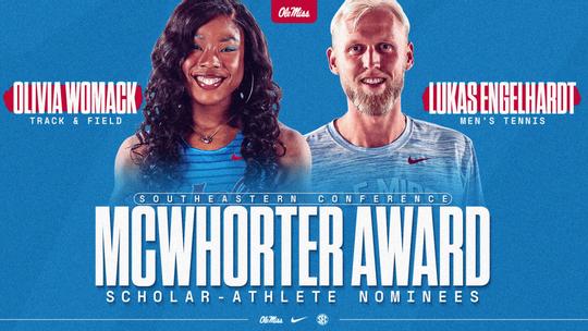 Image related to Engelhardt, Womack Named Ole Miss Nominees for SEC H. Boyd McWhorter Scholarship