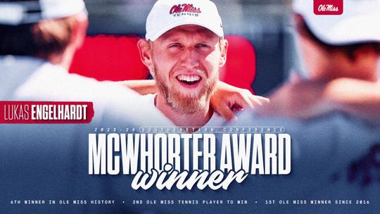 Image related to Engelhardt Named H. Boyd McWhorter SEC Male Scholar-Athlete of the Year