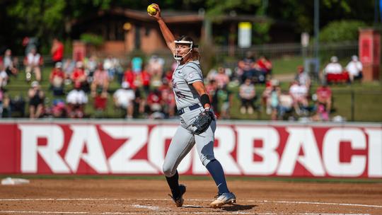 Image related to Softball Splits Doubleheader at No. 8 Arkansas to Set Up Rubber Match