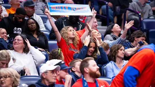 Fans cheering at SEC Tournament