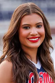 Ole Miss Cheer during Team Photo day at Vaught-Hemingway Stadium in Oxford, MS on July 29, 2026. Photo by Ole Miss Athletics Photography/Ole Miss Athletics.