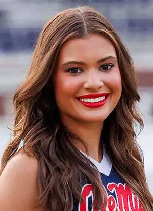 Ole Miss Cheer during Team Photo day at Vaught-Hemingway Stadium in Oxford, MS on July 29, 2026. Photo by Ole Miss Athletics Photography/Ole Miss Athletics.