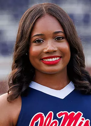 Ole Miss Cheer during Team Photo day at Vaught-Hemingway Stadium in Oxford, MS on July 29, 2026. Photo by Ole Miss Athletics Photography/Ole Miss Athletics.