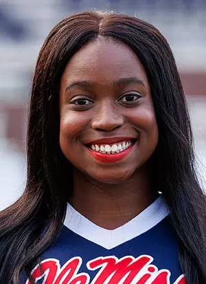 Ole Miss Cheer during Team Photo day at Vaught-Hemingway Stadium in Oxford, MS on July 29, 2026. Photo by Ole Miss Athletics Photography/Ole Miss Athletics.