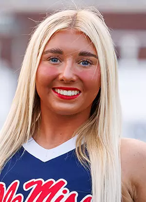 Ole Miss Cheer during Team Photo day at Vaught-Hemingway Stadium in Oxford, MS on July 29, 2026. Photo by Ole Miss Athletics Photography/Ole Miss Athletics.