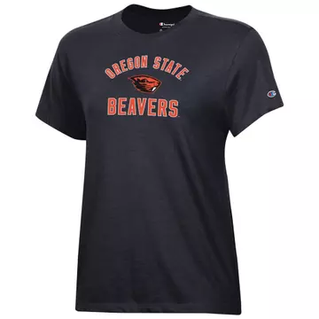 Women's Champion Black Oregon State Beavers Core T-Shirt