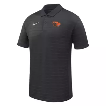 Men's Nike Black Oregon State Beavers Victory Stripe Dri-FIT Polo