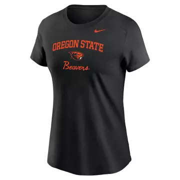 Women's Nike Black Oregon State Beavers Primary T-Shirt