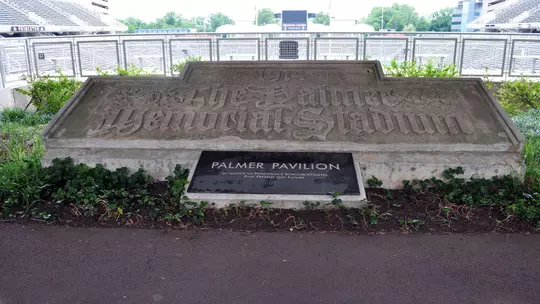 Palmer Stadium Plaque