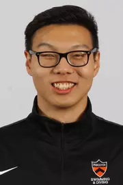 Princeton University men's and women's swimming and diving ahead shots and social media, Princeton, NJ, September 18 2019.