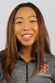 Princeton University men's and women's swimming and diving ahead shots and social media, Princeton, NJ, September 18 2019.
