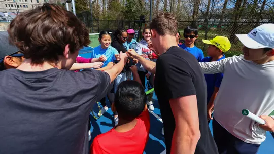 Princeton Men’s Tennis Camp on April 7, 2024.