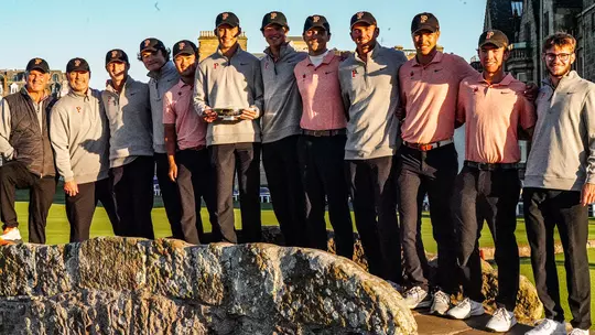 Men's Golf Celebrates At St. Andrews
